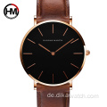 Hannah Martin CH02 Herrenuhr Top-Marke Luxus Life Wasserdichte Quarz-Armbanduhr Fashine Leder Business Jungen Uhren